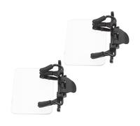 MOTHNUR 2pcs Adjustable Clip-On Eye Patch for Training Glasses Sight Blocker, Standard Semi- Shooting Aim Assistance Eye Shield for Indoor and Outdoor Competition