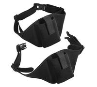 MOTHNUR 2pcs Adjustable Microphone Waist Packs for Fitness Instructors Sweat-Resistant Mic Belt Holders with High Elasticity Handsfree Running Phone Bags for Outdoor Exercise and Aerobics