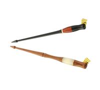 MOTHNUR 2pcs Adjustable Wooden Calligraphy Dip Pen Holders with Detachable Brass Flanges for English Calligraphy and Manga Drawing Oblique Design Writing Supplies for Beginners and Artists