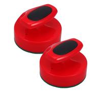 MOTHNUR 2pcs Air Hockey Puck Pushers Felt Mallets for Table Game Accessories Noise-reducing Comfortable Handles for Family-friendly Indoor Hockey Tournaments Easy Replacement Strikers