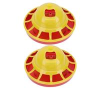 MOTHNUR 2pcs Automatic Chick Feeders Poultry Feeders for and Supply for Chickens Pigeons More Multi-use Chick Drinkers for Busy Owners