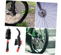 MOTHNUR 2pcs Bike Chain Cleaner Brush for Mountain and Urban Bikes Dual-brush Cleaning Tool for Chain and Gear Maintenance Reliable Bicycle Cleaning Kit