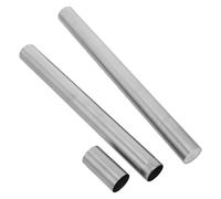 MOTHNUR 2pcs Birth Certificate Protective Cover Tube, Stainless Steel Diploma Storage Cylinder, 3.5cm Diameter X 40cm Length, Document Organizer for Birth Certificates and Licenses