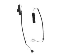 MOTHNUR 2pcs Black Elastic Stylus Pen Tether with Retractable Spring and Strong Adhesive Clip High Elasticity Stretchable Lanyards for Tablet Touchscreen Use Lose Rope for Office School
