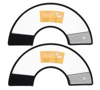 MOTHNUR 2pcs Breathable Dog Neck Protective Cone Soft Anti-scratch Collar for Cats and Dogs Pet Neck to Prevent Licking and Biting Wounds During Healing
