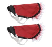 MOTHNUR 2pcs Chicken Hen Apron Saddle Protector for Hens - Breathable Black Denim Wing Guard, Reusable Poultry Back Fixer for Chicken Farming and Coop Accessories