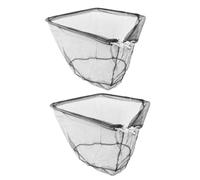 MOTHNUR 2Pcs Collapsible Triangular Fishing with Extendable Stainless Steel Poles Foldable Detachable Design for Lakes Rivers Saltwater Kayak Fishing Portable Trout Catching Nets