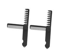 MOTHNUR 2pcs Compact Portable Wide Tooth Comb for Men Women Travel Detangler Brush Folding Hair Styling Tool for Oil Hair