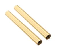 MOTHNUR 2pcs Copper Wall Lamp Stem Straight Tube Threaded Lighting Fixture Parts DIY Heavy Duty Lamp Rod Accessories for Easy Installation and Versatile Use