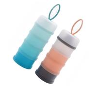 MOTHNUR 2pcs Detachable Powder Container Independent Storage Box for Formula Portable and Compact Design for Travel Stackable and Versatile for Snacks and Accessories