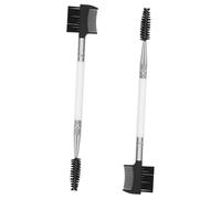 MOTHNUR 2pcs Double-ended Soft Bristle Dog Eye Comb for Grooming Dogs and Cats Gentle Flea Cleaning Brush for Pet Eye Care White Pet Grooming Accessory