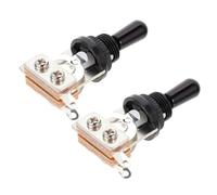 MOTHNUR 2Pcs Electric Guitar Toggle Switch Replacement Metal Pickup Selector Rocker Switch Accessories for Style Guitars with Secure Screw Mounting