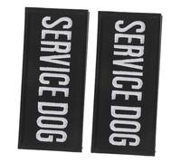 MOTHNUR 2pcs Embroidered Fabric Dog Patches Sew on and Iron on Applique Badges for Service Dog Harness Repair Suitable for Small Puppy Pet Training Walking and Travel