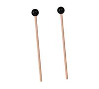MOTHNUR 2pcs Ethereal Wood Drum Mallets for Percussion Instruments Smooth Surface Rubber Tips Portable Mini Tongue Drum Sticks for Marimba Xylophone Bell and Playing