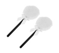 MOTHNUR 2pcs Fairy Wand Makeup Puff Face Soft Fluffy Body Puff for Women Pressed Powder Applicator Portable and Easy to Clean