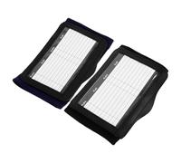 MOTHNUR 2pcs Football Tactical Playbook Wristbands Armband for Youth Soft Adjustable Strap Black and Navy Blue for Training and Game Use