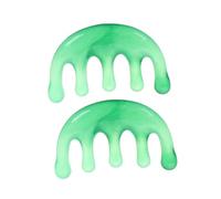 MOTHNUR 2pcs Gua Tool for Scalp Massage Lightweight Scalp Promotes Relaxation Facial Glow for Office Travel Use