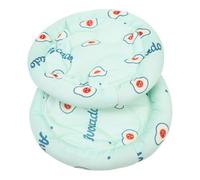 MOTHNUR 2pcs Ice Silk Pet Cooling Floor Cushion Mat, Green Avocado, Large Size, Breathable Guinea Pig Bedding and Hamster Cooling Sleep Pad for Small Indoor Animals