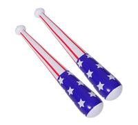 MOTHNUR 2pcs Inflatable Baseball Bat PVC Material with American Flag Design Lightweight and Portable Pool Party Favors for Outdoor Games and Summer Fun