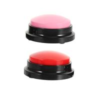 MOTHNUR 2Pcs Interactive Pet Talking Buttons Recordable Sound Buzzers for Dogs and Cats Mental Stimulation Training Communication