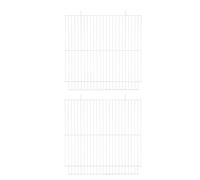 MOTHNUR 2pcs Iron Mesh Cage Divider for Small Pets Removable Metal Partition Panel for Hamster Habitats Cat Enclosures Rabbit Hutches and Puppy Barriers Clean Sturdy Pet Separator for