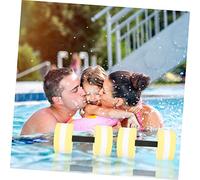 MOTHNUR 2Pcs Lightweight Water Dumbbells for Pool Exercise Floatable Fitness Weights for Aquatic Rehabilitation Weight Loss Postpartum Training