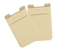 MOTHNUR 2pcs Marble Print Phone Wallet Card Holder Credit Card Pouch Lightweight Spandex for Smartphone Back Pocket Stylish Yellow