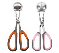 MOTHNUR 2pcs Meatball Maker with Non-Slip Handles Manual Meatball Press and Multifunctional Shaper Tool for Kitchen Cooking Ergonomic Grip Meat Baller Clips for Home Parties and Festive