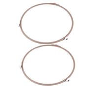MOTHNUR 2Pcs Microwave Turntable Roller Support Ring with Wheels Plastic Rotating Tray Stand for Glass Plate Replacement for Microwave Oven Heating Stability and Portion Carrying Capacity