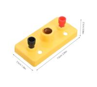MOTHNUR 2pcs Mini Screw Bulb Socket Light Holders for Middle School Physics Experiments Plastic Electrical Lamp Holders for Series Circuit Learning and DIY Science Kits