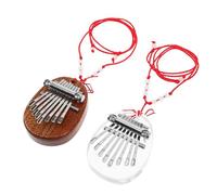 MOTHNUR 2pcs Mini Thumb Kalimba Piano Small Musical Instrument Finger Piano Portable for Beginners Parties