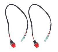 MOTHNUR 2pcs Outboard Engine Start Stop Switch Push Button with Safety Lanyard Quick Emergency Kill Switch Compatible with Yamaha Motors Saltwater Resistant Boat Ignition Control