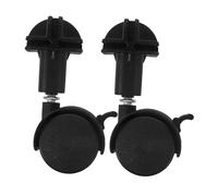 MOTHNUR 2pcs Pet Cage Casters Twin Wheel Replacement with Brake and Furniture Wheels Easy Install Rotatable Smooth Quiet Floor-friendly