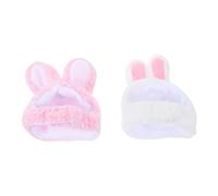 MOTHNUR 2pcs Pet Crossdressing Hat Cat Rabbit Costume Adorable Small Medium Dog Hat for Lovey Dogs Random Style