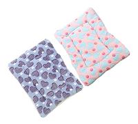 MOTHNUR 2pcs Pet Warm Sleeping Mat Cushion for Small Dogs and Cats Thick Soft Mattress Bed Pad for Indoor Outdoor Use Washable Cozy Nest Pad for Autumn Winter Random Color
