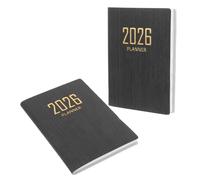 MOTHNUR 2pcs Planner Small Daily Weekly Monthly Notebook Organizer for Task Scheduling Work Study Smooth Writing Portable Notepad