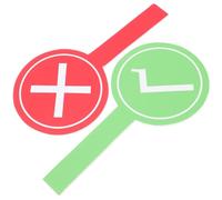 MOTHNUR 2Pcs Portable Teacher Voting Board Classroom Accessory Paddle for Student Interaction Safe Smooth-edge Educational Game Answer Sign with Red Cross and Green Check Mark