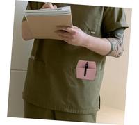 MOTHNUR 2pcs Pu Leather Pen Holder Pocket Protector Bags for Nurses and Doctors, Lotus Pink Multi-Functional Small Pen Storage Organizers for Clinical and Daily Use