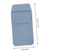 MOTHNUR 2pcs Pu Leather Pen Sleeves Multi-Function Insert Type Pocket Protector for Nurses and Doctors, Portable Pencil Storage Bags in Haze Blue for Medical Workwear