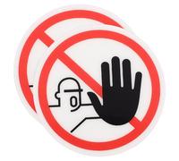 MOTHNUR 2Pcs PVC Adhesive Do Not Touch Warning Stickers for Security Safety Strong Adhesive Decals for Factories and Hazardous Equipment and Tear-resistant Safety Signs