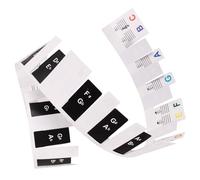 MOTHNUR 2pcs Removable Piano Keyboard Stickers for Key and Key Pianos Non Adhesive Colorful Note Labels for Beginners Damage Decals for Easy Learning and Versatile Use
