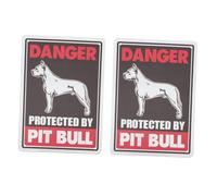 MOTHNUR 2Pcs Retro Iron Dog Warning Sign for Garden Vintage Decorative Beware of Dogs Signs with Pre-drilled Anti-glare Plaques for Outdoor Lawn Fence