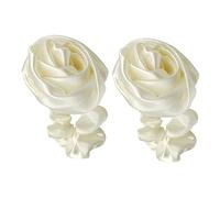 MOTHNUR 2pcs Retro Rose Hair Scrunchies Large Dot Hair Accessories for Girls Women Lightweight Comfortable Versatile for Various Lovely Floral Design for Everyday Use
