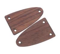 MOTHNUR 2pcs Rosewood Guitar Truss Rod Covers Half-oval Shape with Iron Core for Electric Guitar Maintenance Replacement Musical Instrument Parts