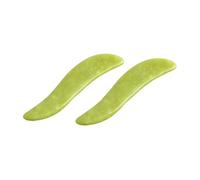 MOTHNUR 2pcs Scraping Board Fascia Facial Skincare Body Scratcher Massager Tool Stone 효자손 Skeleton Back Scratcher Circulation Massage Roller Green Xiuyan Jade