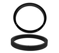 MOTHNUR 2pcs Silicone Propane Tank Base Rings Gas Cylinder Stand Holders Black Stable Support for Residential and Commercial Use
