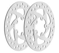 MOTHNUR 2Pcs Six Bolts Scooter Brake Disc High Strength Rotor for Electric Bikes Smooth Surface Polished Brake Rotor Replacement