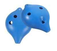 MOTHNUR 2pcs Small Ocarina Portable Beginner Musical Instruments for Adults Lightweight Blue Ac Key Flute with Clear Melodious Sound Learn and Vibrant Design for Students and Festivals