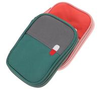 MOTHNUR 2Pcs Small Travel Medicine Storage Bag Portable Mini Pouch Compact Pill Organizer for Outdoor Camping and Daily Use