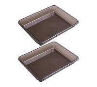 MOTHNUR 2pcs Small Under Seat Storage Box for Car Multifunctional Trunk Organizer for Shoes Umbrellas Handy Vehicle Interior Storage to Prevent Sliding and Keep Car Tidy